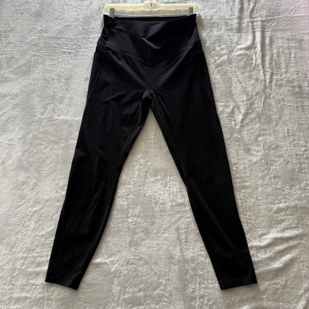 Halara Black High Waisted Leggings Full Length Women's L Yoga Athletic NWT